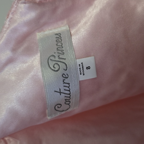 Elegant Pink Lace Kids Dress - Picture 7 of 7